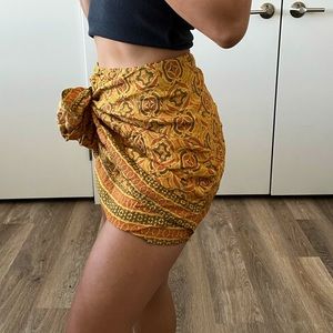 Imogen Sarong Skirt in Turmeric
